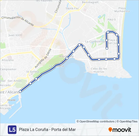 L5 Light Rail Line Map