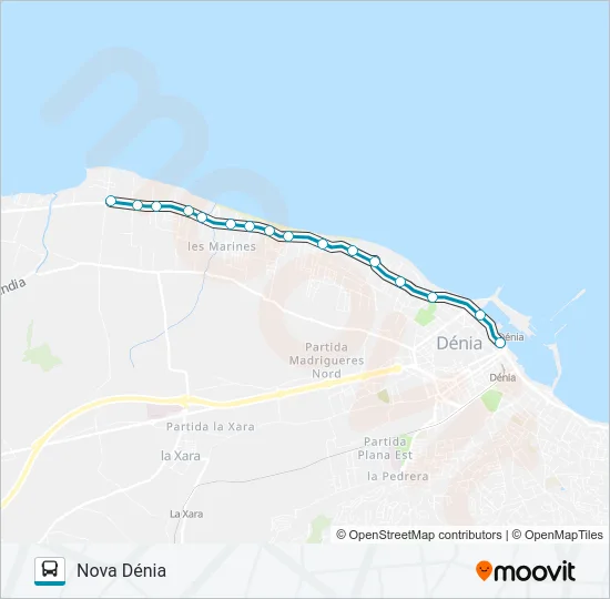 LASMARINAS Bus Line Map