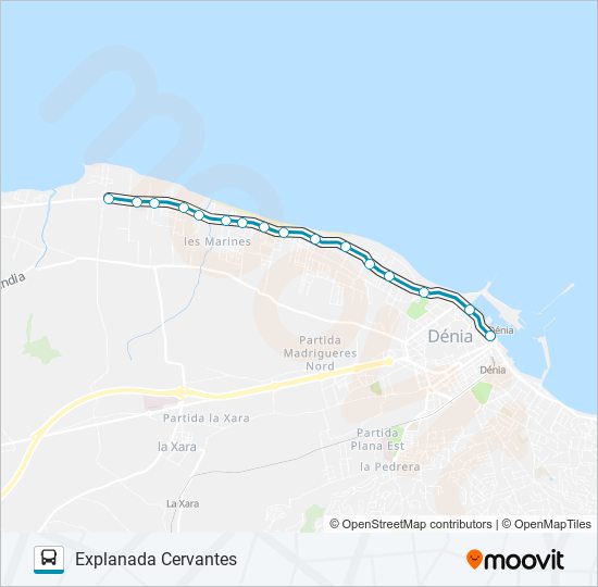 LASMARINAS bus Mapa de línia