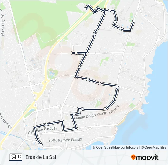 C Bus Line Map