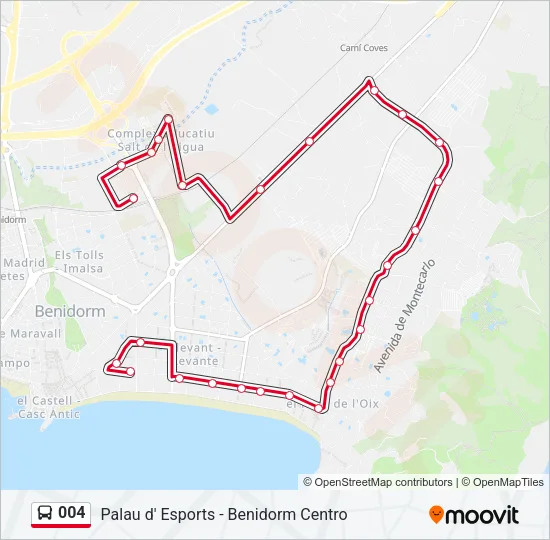 004 Bus Line Map