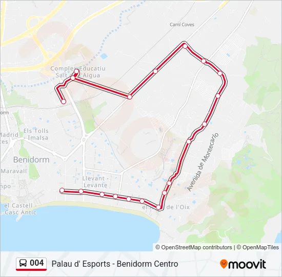 004 Bus Line Map