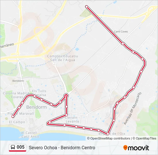 005 Bus Line Map