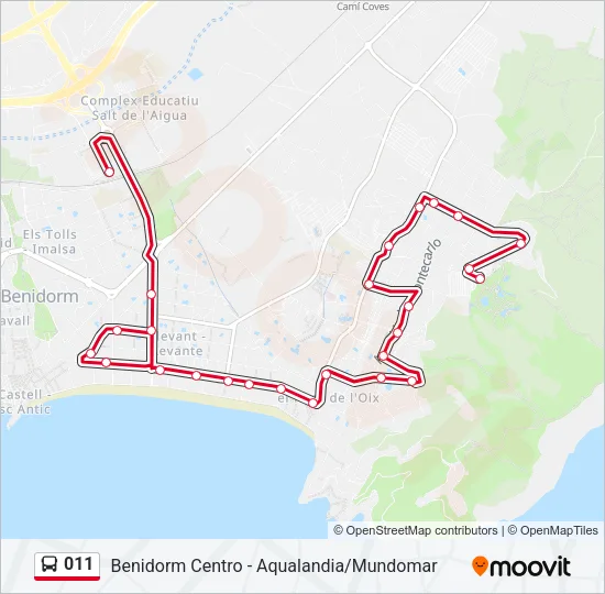 011 Bus Line Map