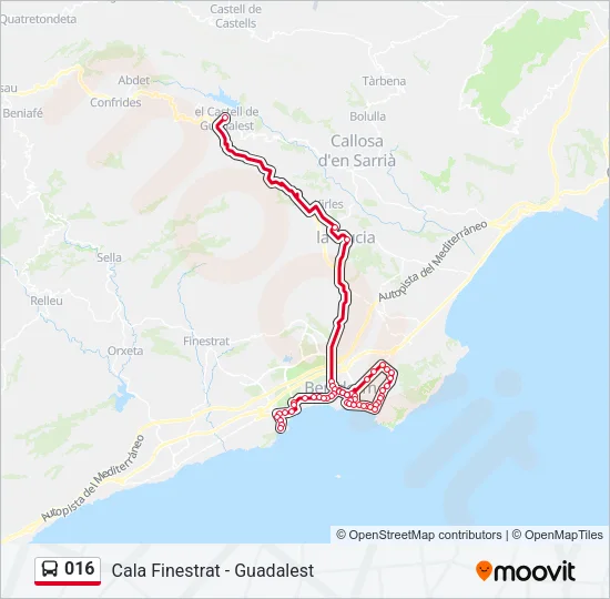 016 Bus Line Map