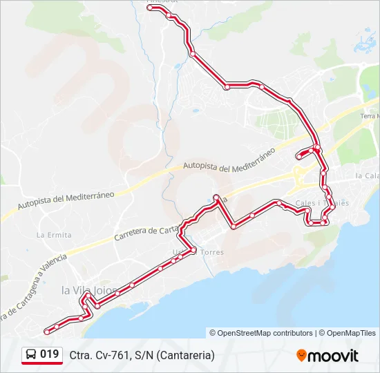 019 Bus Line Map