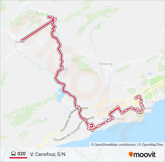 020 Bus Line Map