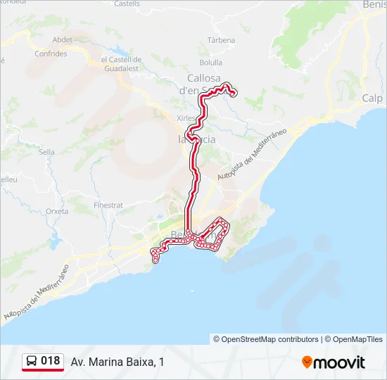 018 Bus Line Map