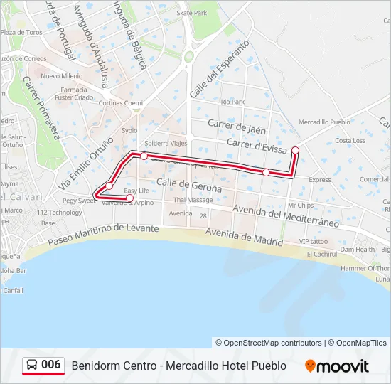 006 Bus Line Map
