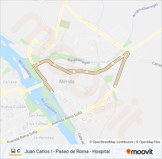 C Bus Line Map