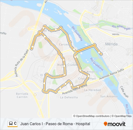 C Bus Line Map