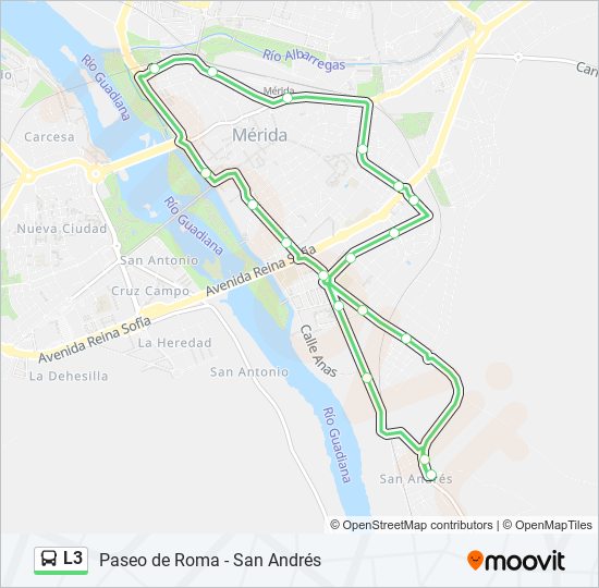 L3 bus Mapa de línia