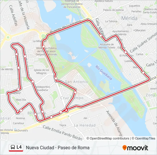 L4 Bus Line Map