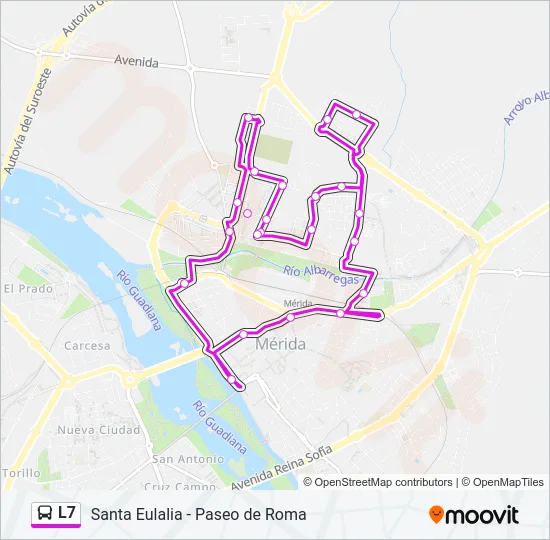 L7 Bus Line Map
