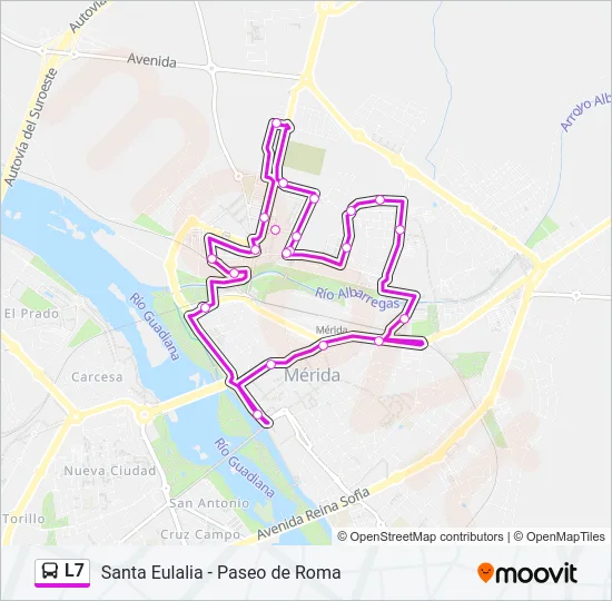 L7 Bus Line Map