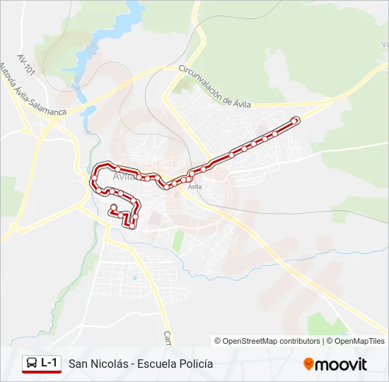 L-1 Bus Line Map