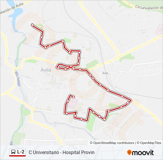 L-2 bus Mapa de línia