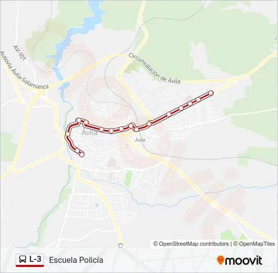 L-3 Bus Line Map