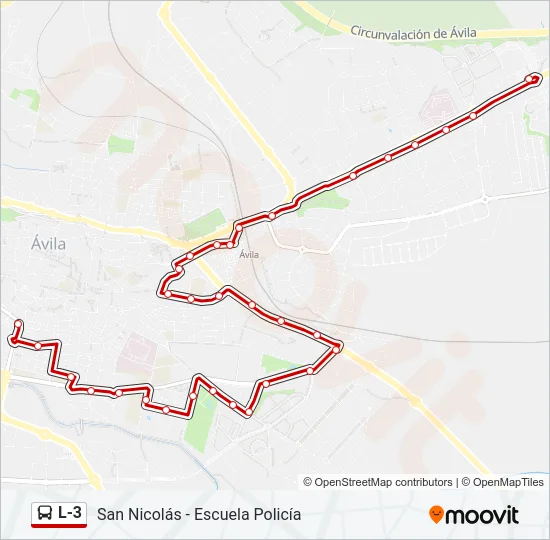 L-3 Bus Line Map