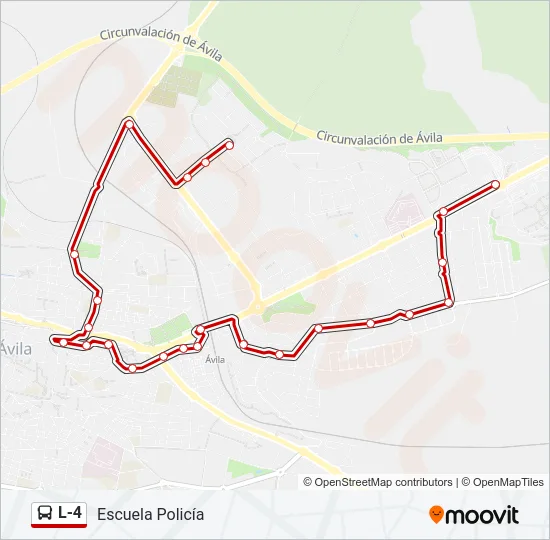 L-4 Bus Line Map