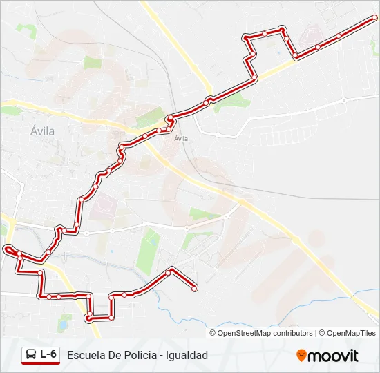L-6 Bus Line Map