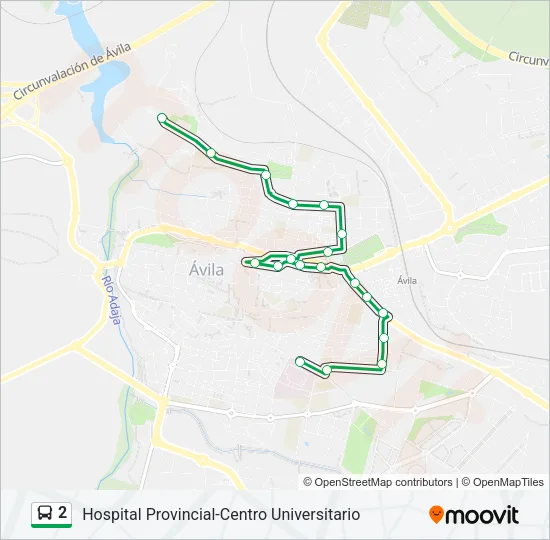 2 Bus Line Map