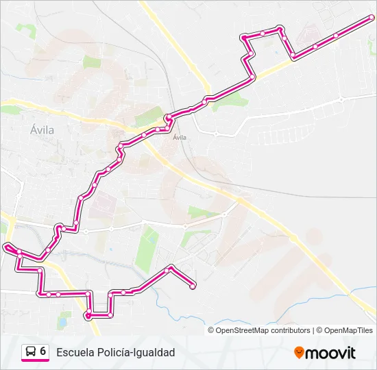 6 Bus Line Map