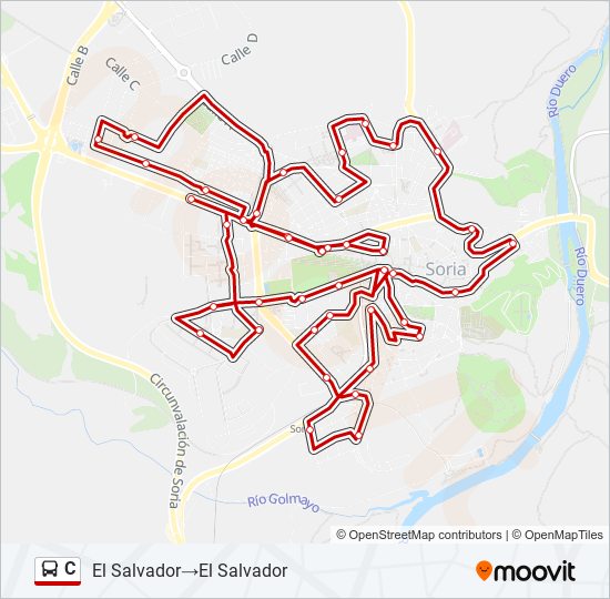 C bus Line Map