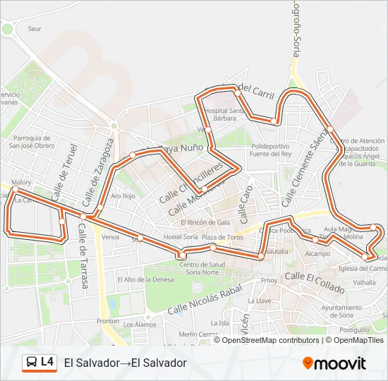 L4 Bus Line Map