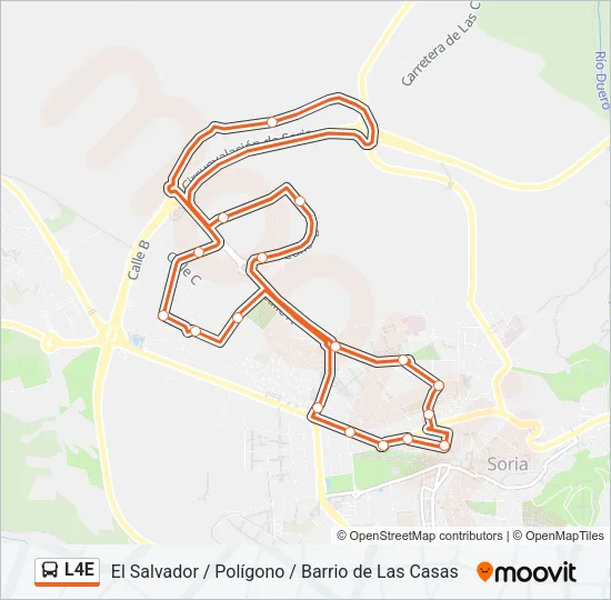 L4E Bus Line Map