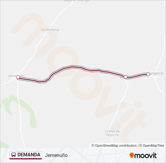 DEMANDA bus Mapa de línia