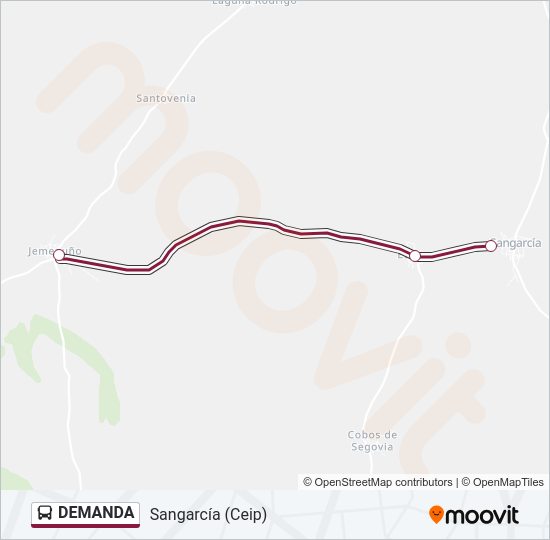 Mapa de DEMANDA de autobús