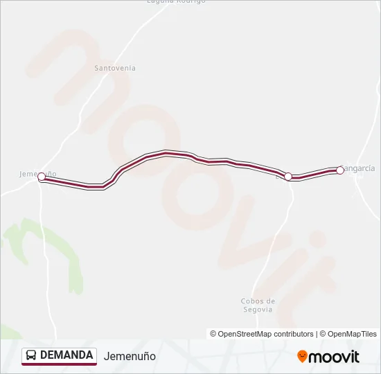DEMANDA Bus Line Map