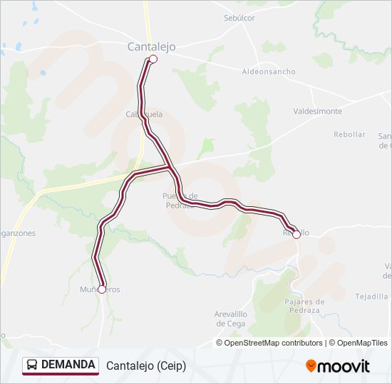 DEMANDA bus Mapa de línia