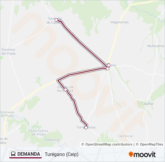 Mapa de DEMANDA de autobús