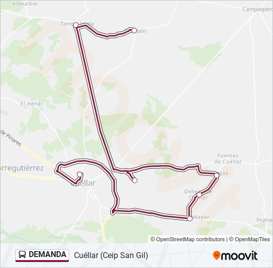 DEMANDA bus Mapa de línia