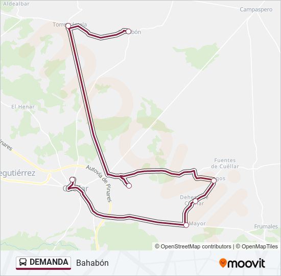 Mapa de DEMANDA de autobús