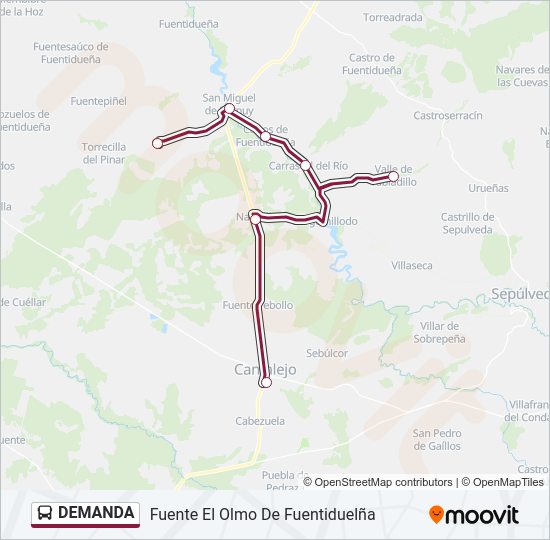 Mapa de DEMANDA de autobús
