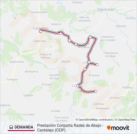 DEMANDA bus Mapa de línia