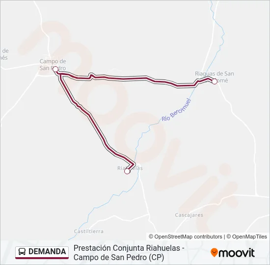 DEMANDA Bus Line Map