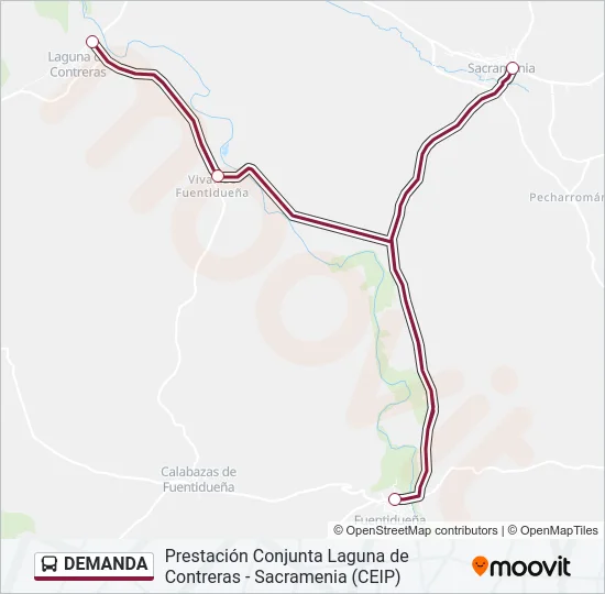 DEMANDA Bus Line Map
