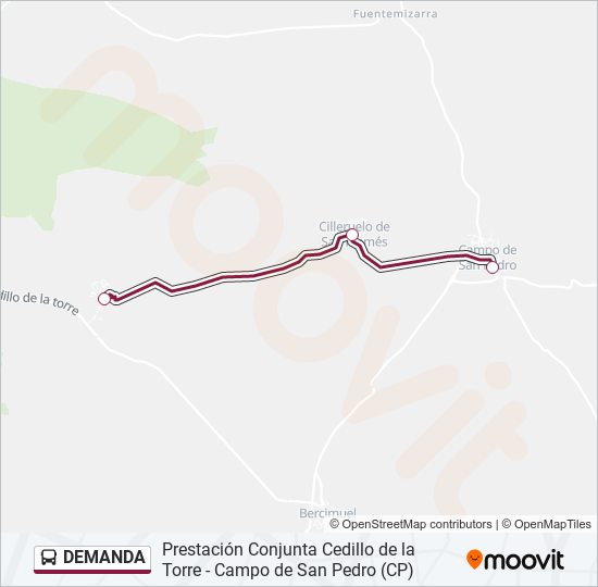 DEMANDA bus Mapa de línia