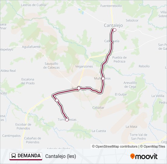 DEMANDA bus Mapa de línia