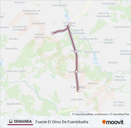 DEMANDA bus Mapa de línia