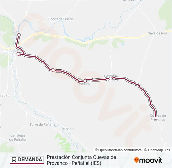 DEMANDA Bus Line Map