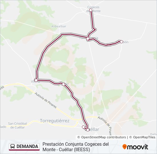 DEMANDA bus Mapa de línia