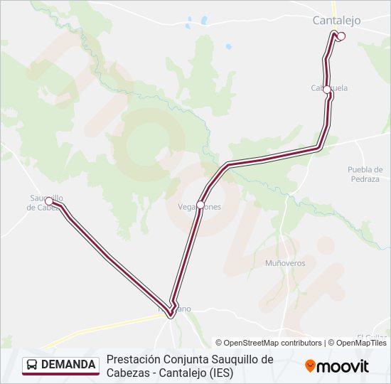 Mapa de DEMANDA de autobús
