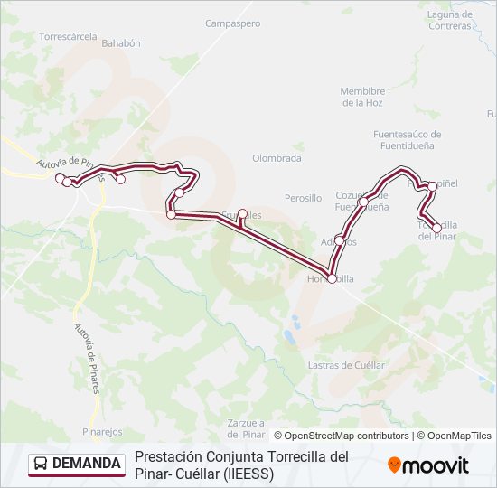 DEMANDA bus Mapa de línia