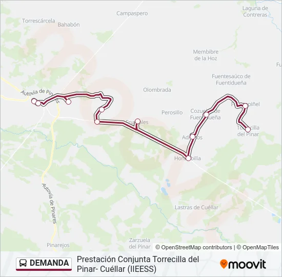 DEMANDA Bus Line Map