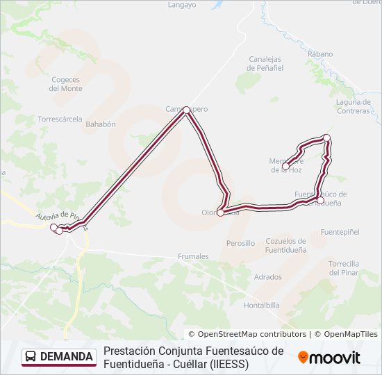 DEMANDA bus Mapa de línia